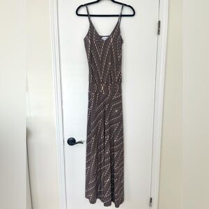 Veronica M | Dresses | Veronica M Stretch Drop Waist Maxi Boho Dress 38  Womens Size Medium | Poshmark